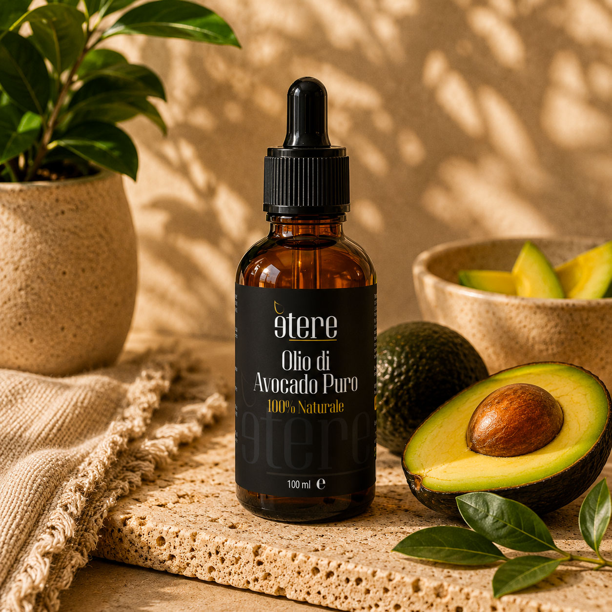 Olio puro di avocado - 100 ml